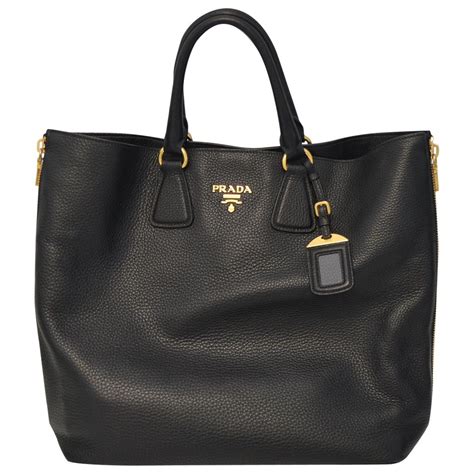 prada large bag black pebbled leather shoullder|Prada Handbags 101: A Guide to Shopping Their Iconic Bags, .